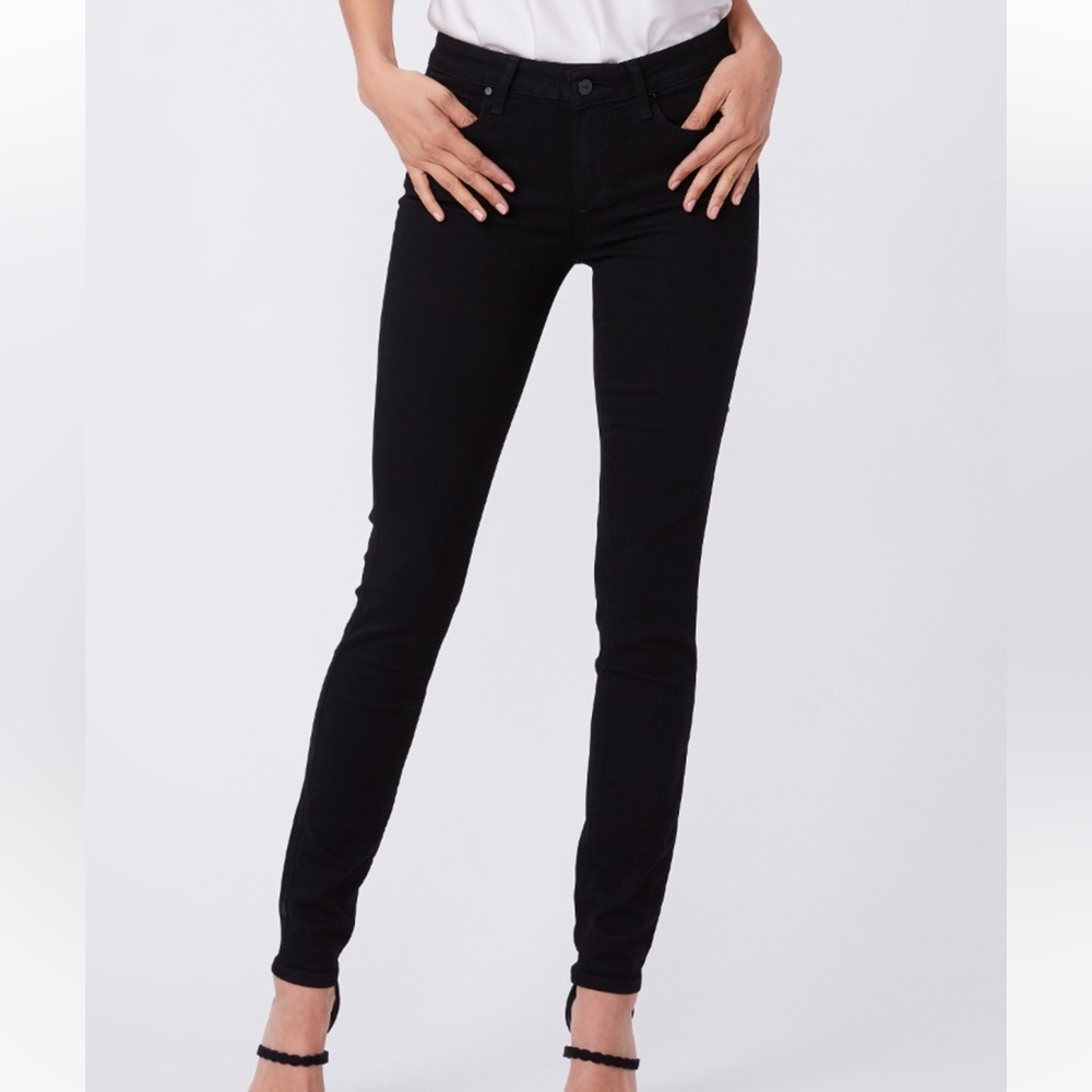 Paige Verdugo Ultra Skinny Black Jeans Size 28